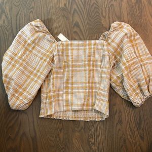 Puffy sleeve top from Maeve at Anthropologie
